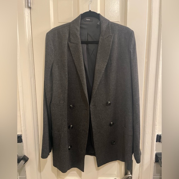 Theory Gray oversized Blazer - Picture 1 of 2